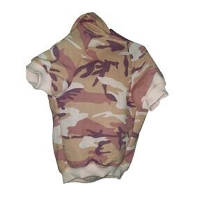 Dog Hooded Sweatshirt Pink Camo Size Small With Pocket!